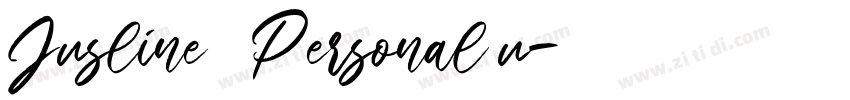 Jusline   Personal u字体转换